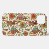 Sommerblumenmuster aus Blätter Case-Mate iPhone Hülle (Rückseite (Horizontal))