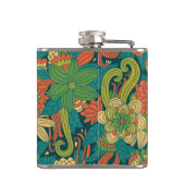 Sommerblumenmuster Flachmann (Rückseite)