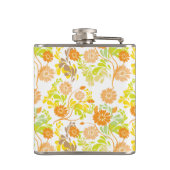 Sommerblumenmuster Flachmann (Rückseite)