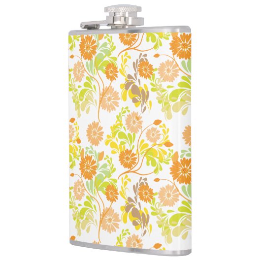 Sommerblumenmuster Flachmann (Links)