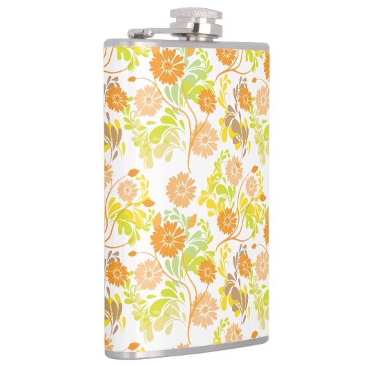 Sommerblumenmuster Flachmann (Rechts)