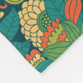 Sommerblumenmuster Fleecedecke (Ecke)