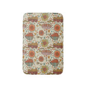 Sommerblumenmuster gemacht vom Blätter Badematte (Vorderseite Vertikal)