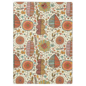 Sommerblumenmuster gemacht vom Blätter Klemmbrett (Rückseite)