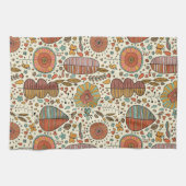 Sommerblumenmuster gemacht vom Blätter Küchentuch (Horizontal)