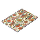 Sommerblumenmuster gemacht vom Blätter Notizblock (Linke Seite)