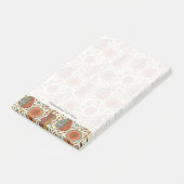 Sommerblumenmuster gemacht vom Blätter Post-it Klebezettel (angewinkelt)