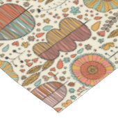 Sommerblumenmuster gemacht vom Blätter Tischdecke (Schrägansicht)