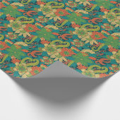 Sommerblumenmuster Geschenkpapier (Ecke)