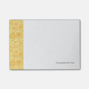 Sommerblumenmuster in den warmen Farben Post-it Klebezettel