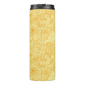 Sommerblumenmuster in den warmen Farben Thermosbecher (Rückseite)