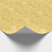 Sommerblumenmuster in warmen Farben Geschenkpapier (Ecke)