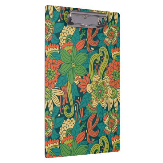 Sommerblumenmuster Klemmbrett (Rechts)