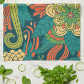 Sommerblumenmuster Küchentuch (Gefaltet)