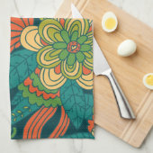 Sommerblumenmuster Küchentuch (Viertel Falte)