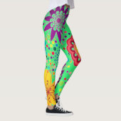 Sommerblumenmuster Leggings (Rechts)