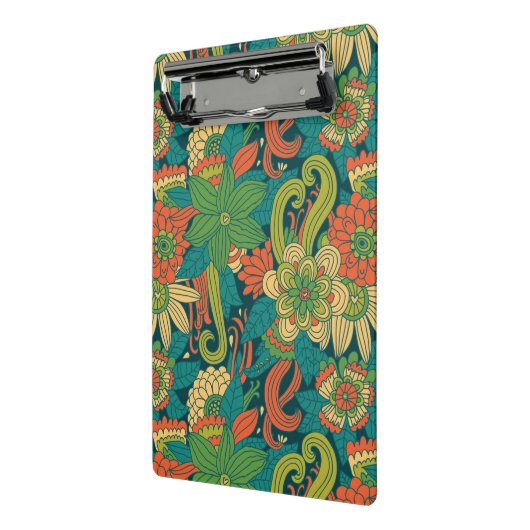 Sommerblumenmuster Mini Klemmbrett (Gewinkelt2)