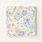 Sommerblumenmuster Notizblock (Rückseite)