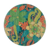 Sommerblumenmuster Schneidebrett (Vorderseite)