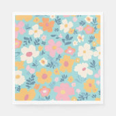 Sommerblumenmuster Serviette (Vorderseite)