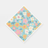 Sommerblumenmuster Serviette (Ecke)