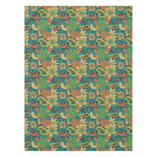 Sommerblumenmuster Tischdecke (Vorderseite)