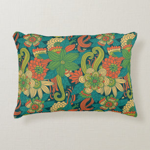 Sommerblumenmuster Zierkissen