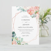 Sommerblumenrahmen Einladung (Stehend Vorderseite)