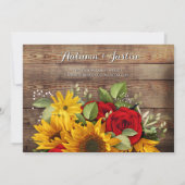 Sommerblumensonnenblume Rustikales Foto Save the D Save The Date (Rückseite)