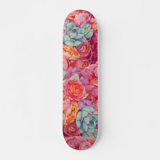 Sommerblumenstrauß Skateboard (Vorne)