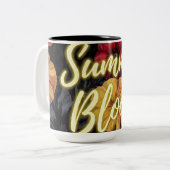 Sommerblüte Zweifarbige Tasse (Vorderseite Links)