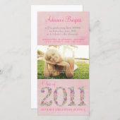 Sommerblüten 2011 Abschluss-Fotokarte Ankündigung (Vorne/Hinten)