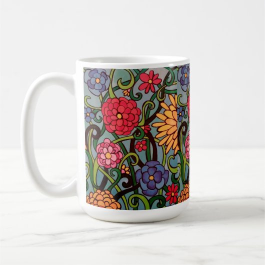 Sommerblüten Kaffeetasse (Links)