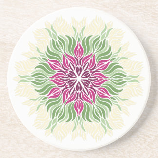 Sommerblüten-Mandala  Getränkeuntersetzer