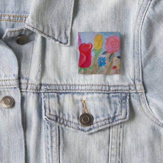 Sommerblütengarten Button (Beispiel)