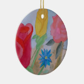 Sommerblütengarten Keramik Ornament (Rechts)