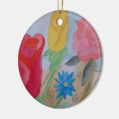 Sommerblütengarten Keramik Ornament (Links)