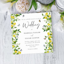 Sommerbotanische Lemon-Hochzeit