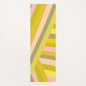 Sommerbraune Pastellfarben Rosa, grüne geometrisch Yogamatte (Vorderseite)