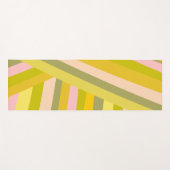Sommerbraune Pastellfarben Rosa, grüne geometrisch Yogamatte (Vorderseite (Horizontal))