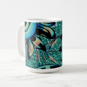 Sommerbrise Blumengestaltetes Kaffeetasse (Vorderseite Links)