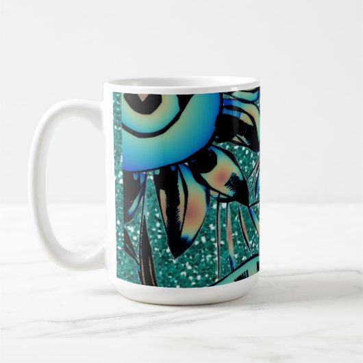 Sommerbrise Blumengestaltetes Kaffeetasse (Links)