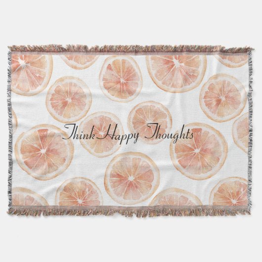 Sommerbrise Grapefruit Decke (Vorderseite)
