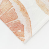Sommerbrise Grapefruit   Fleecedecke (Ecke)