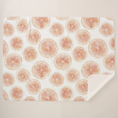 Sommerbrise Grapefruit Pfirsich Sherpadecke (Vorderseite (Horizontal))