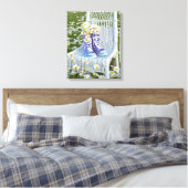 Sommerbukett in lila Sneakers Leinwanddruck (Insitu (Schlafzimmer))