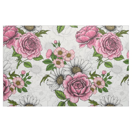 Sommerbuquets Stoff (Fat Quarter (45,7 x 55,9 cm))
