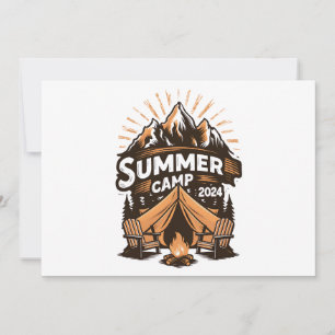 Sommercamp 2024 Sommer Camping Urlaub Matching  Einladung