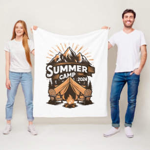 Sommercamp 2024 Sommer-Camping-Urlaub Matching Fleecedecke