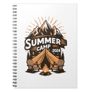 Sommercamp 2024 Sommer Camping Urlaub Matching Notizblock